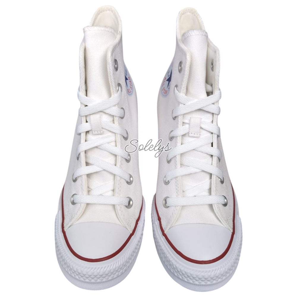 Converse Chuck Taylor All Star Hidden Wedge‎ Platform White Canvas Sneaker 9.5